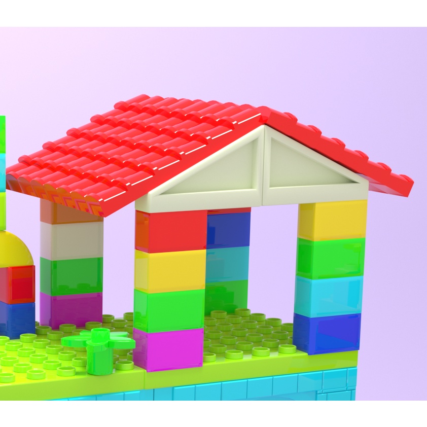 Chi tiết lắp ghép Mái ngói - Vinakidstoys Đồ chơi Việt Nam