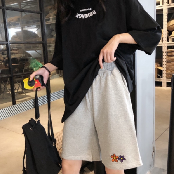 SUXI Quần Short Ống Rộng Kiểu Dáng Hàn Quốc