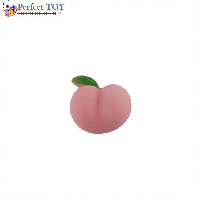 Đồ chơi bóp hình quả đào ba chiều bằng nhựa mềm giảm căng thẳng buồn chán