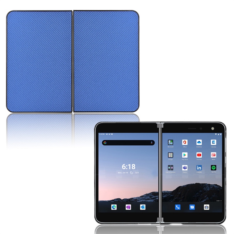 Ốp Điện Thoại Da PU + PC Màu Trơn Cho Microsoft Surface Duo 2 8.3 "