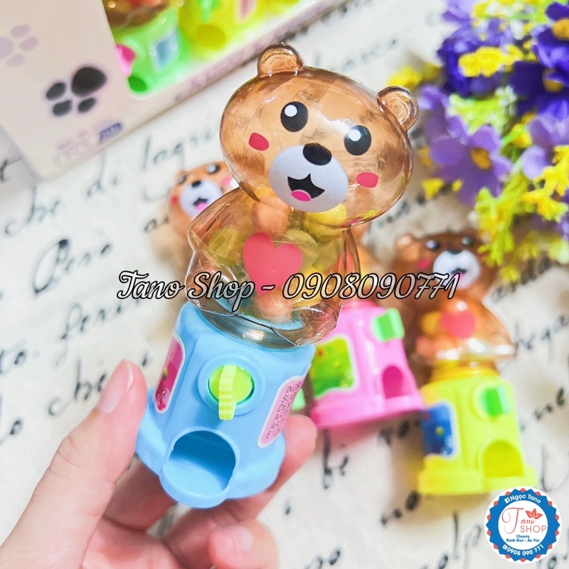 Một cái máy đồ chơi bắn kẹo hình gấu / thỏ cute cho bé | Ăn vặt ngon rẻ cho bé