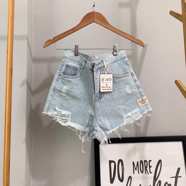 Quần short jean nữ lưng cao King168 , quần short nữ cao cấp QS14 | BigBuy360 - bigbuy360.vn