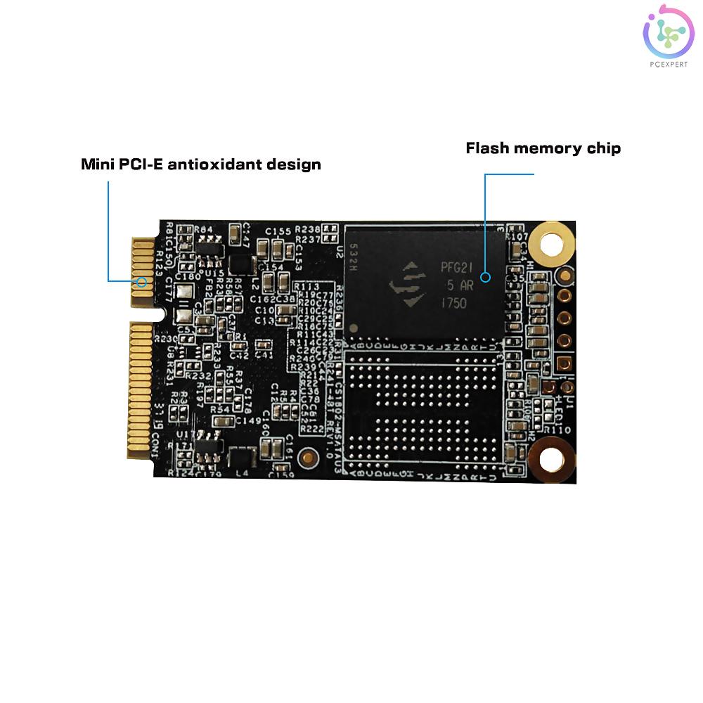 KingSpec MSATA MINI PCI-E 64G MLC Digital Flash SSD Solid State Drive Storage Devices for Computer PC Desktop Laptop