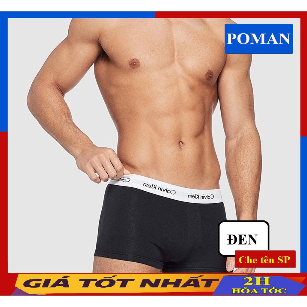 Quần lót nam boxer cotton cao cấp, quần sịp nam co dãn 4 chiều SD02 (Che tên) - POMAN