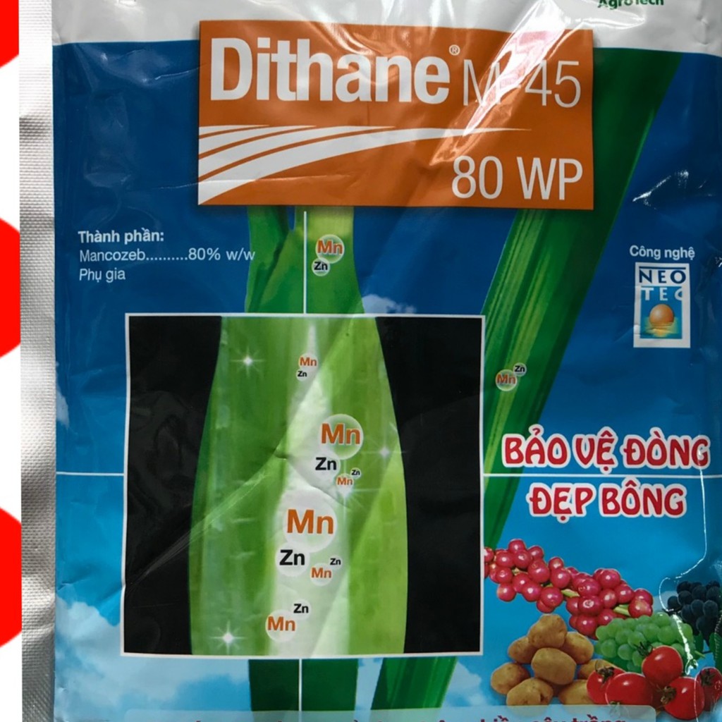 Thuốc Trừ Nấm Bệnh DITHANE M45 80WP GÓI 250Gr