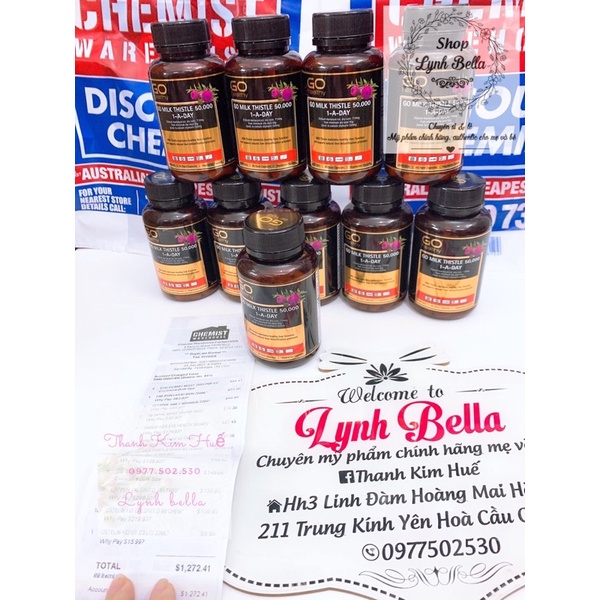 Go Healthy Milk Thistle 50000mg 60 viên bổ gan