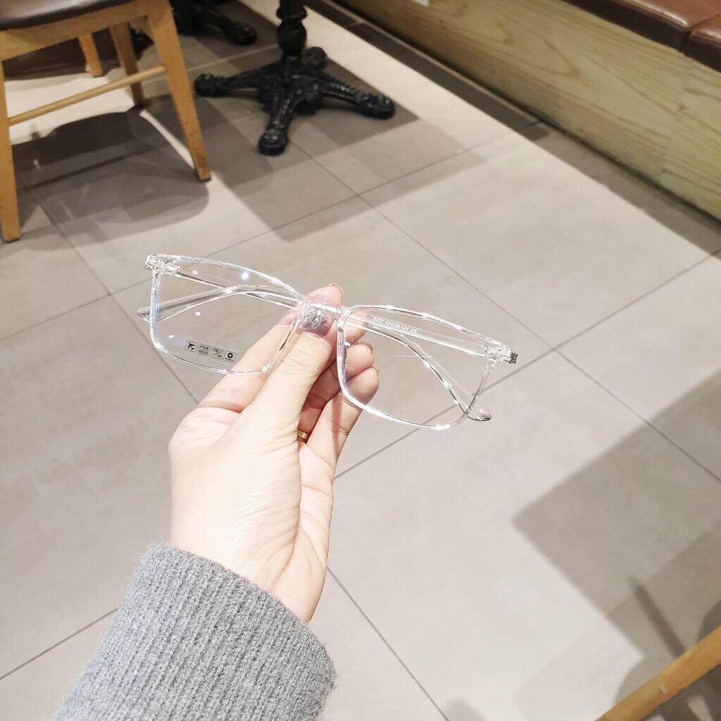 Gọng Kính Cận Vuông Nam Nữ Nhựa Dẻo 2222 Gọng Kính Mắt Vuông Thời Trang Hàn Quốc Miineyewear