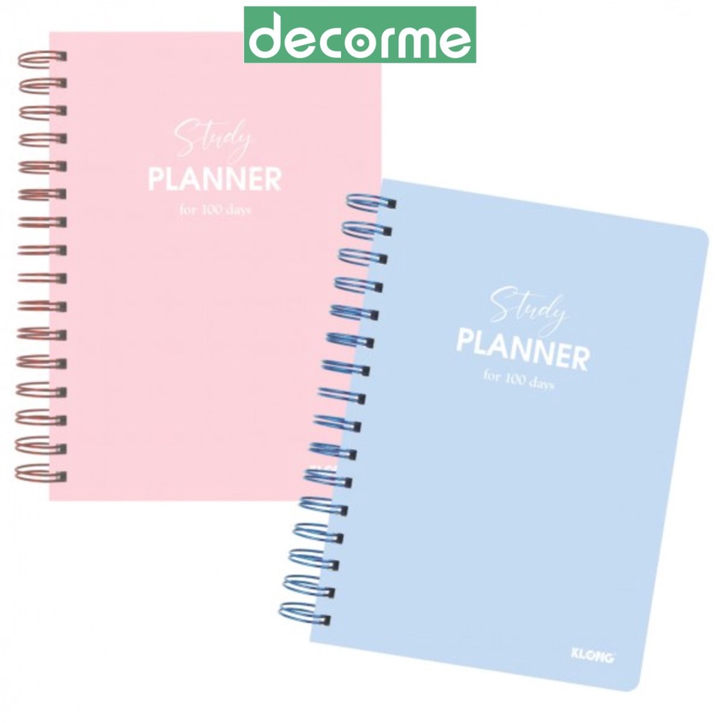 DecorMe Sổ lò xo kép study planner KLONG size A5, sổ kế hoạch ; MS: 946