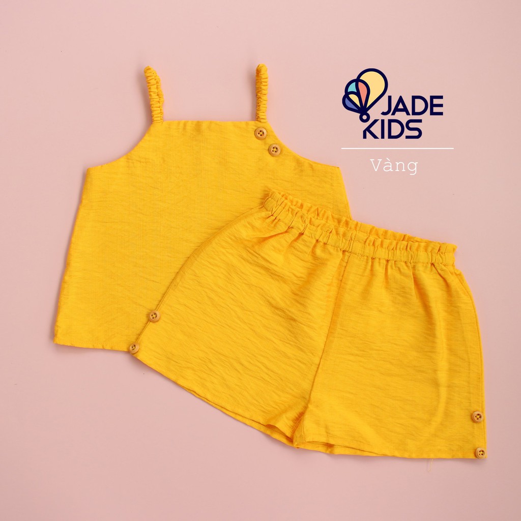 Bộ 2 dây cho bé gái JADEKIDS | Bộ 2 Dây Đũi Tằm Cao Cấp Mát Mềm Cho Bé Ngày Hè, Có size cho bé từ 5kg tới 17kg