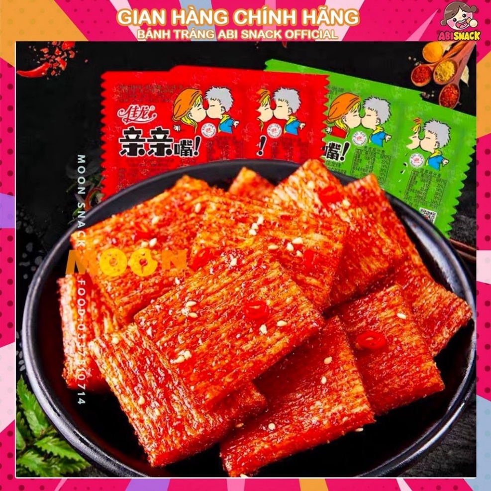 Set 2 Gói xá xíu miếng vuông tẩm vị thịt chay ăn liền 22g cặp tình nhân
