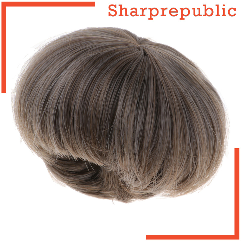 [SHARPREPUBLIC]1/3 BJD Fashion Doll Wigs DIY Short Hair Hairpiece For 70cm Uncle Male Doll