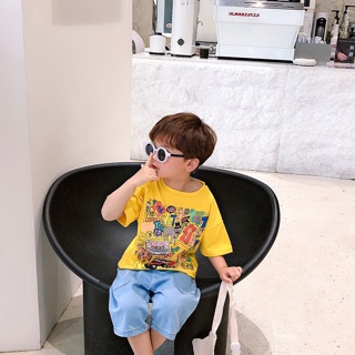 Áo phông hoạ tiết bé trai