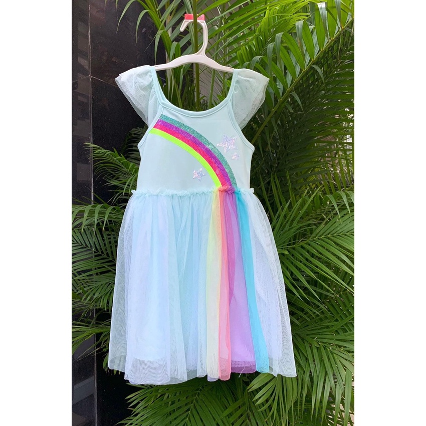 Đầm Cat&Jack cánh tiên - xanh cầu vồng