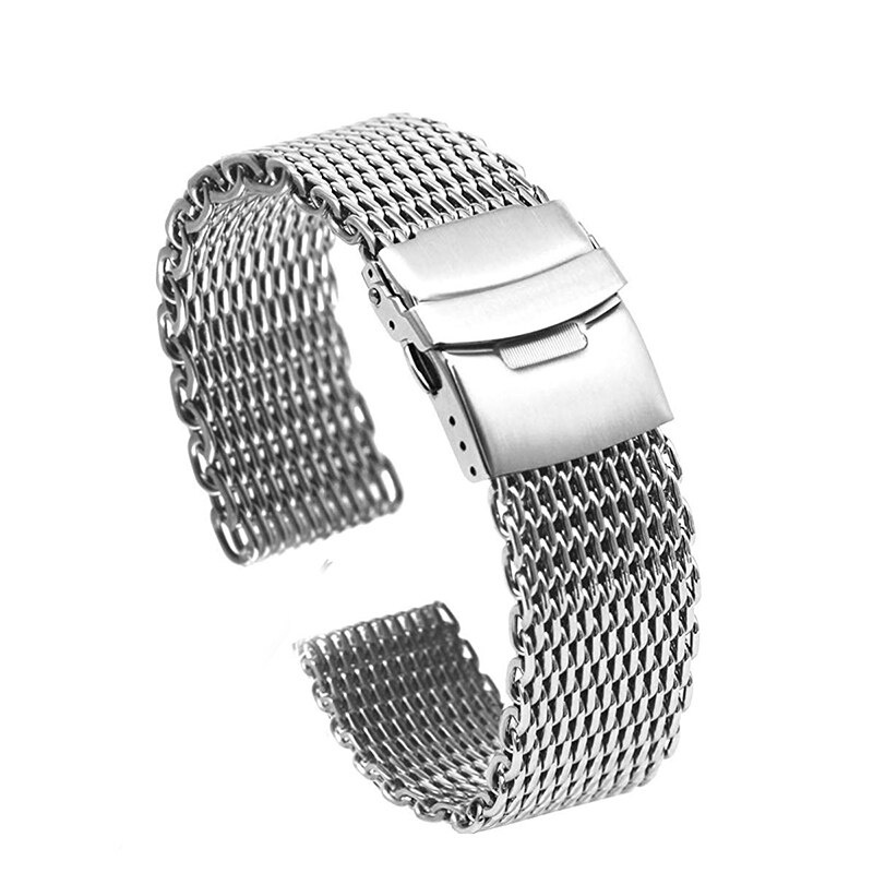 Dây Đeo Đồng Hồ Bằng Thép Không Gỉ Dày 1.2M 20mm 22mm 24mm Sang Trọng