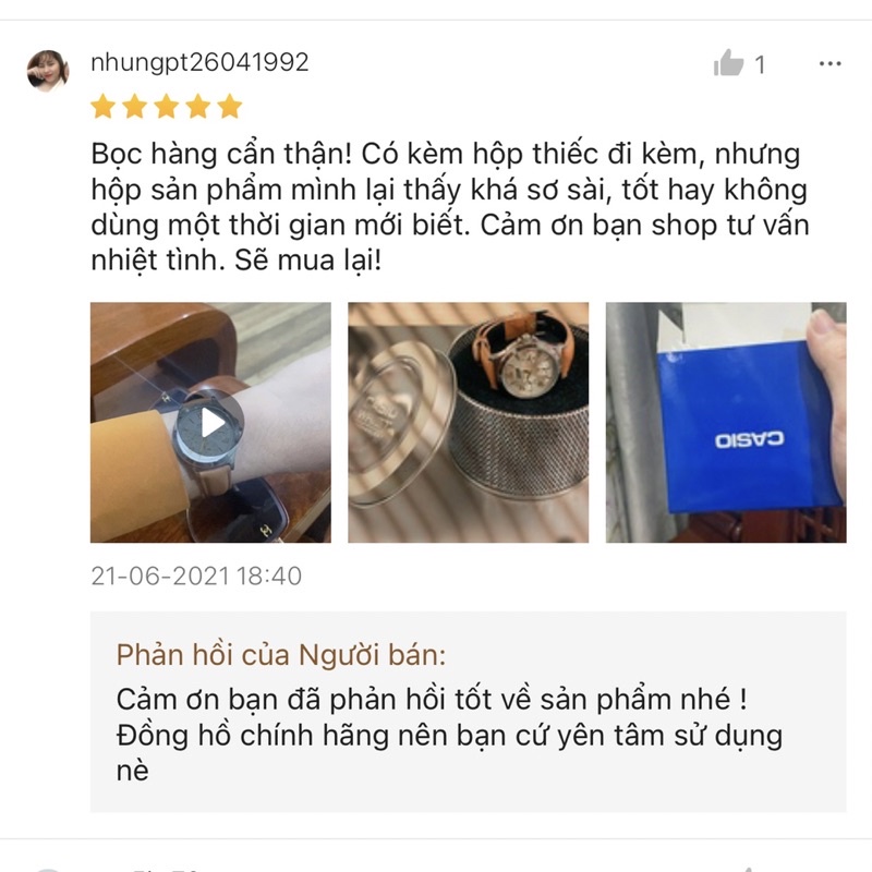 Đồng hồ nữ dây da đẹp dưới 2 triệu Casio LTP-V300L mặt trắng chống nước 5ATM Bảo hành 1 năm Hyma watch