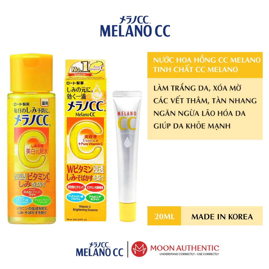 Combo Nước Hoa Hồng CC Melano + Tinh Chất CC Melano