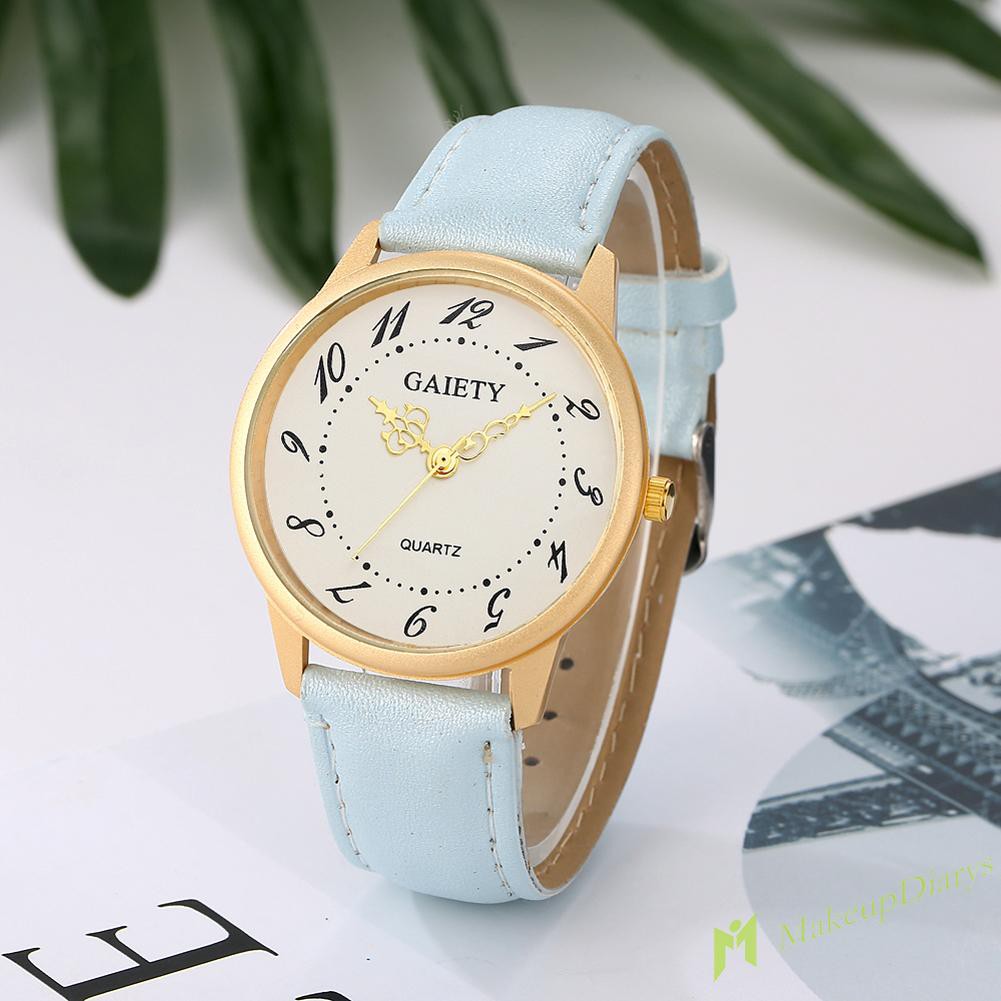 Đồng Hồ Kim Gaiety Dây Da Sang Trọng