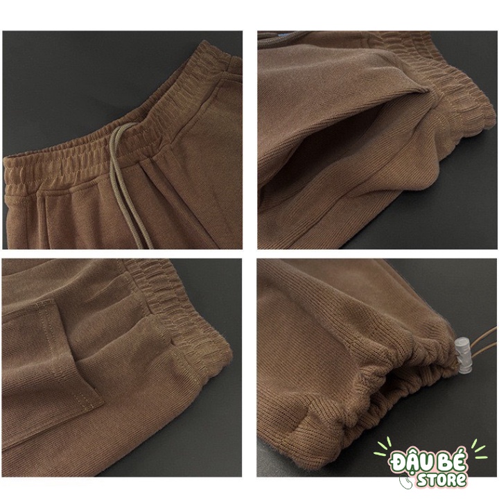 Quần Jogger Thể Thao Nam Nữ Dáng Dài Suông Cao Cấp-Quần Ống Rộng Bo Gấu Unisex Basic Pants Nhiều Màu Ulzzang-Daube-Q037