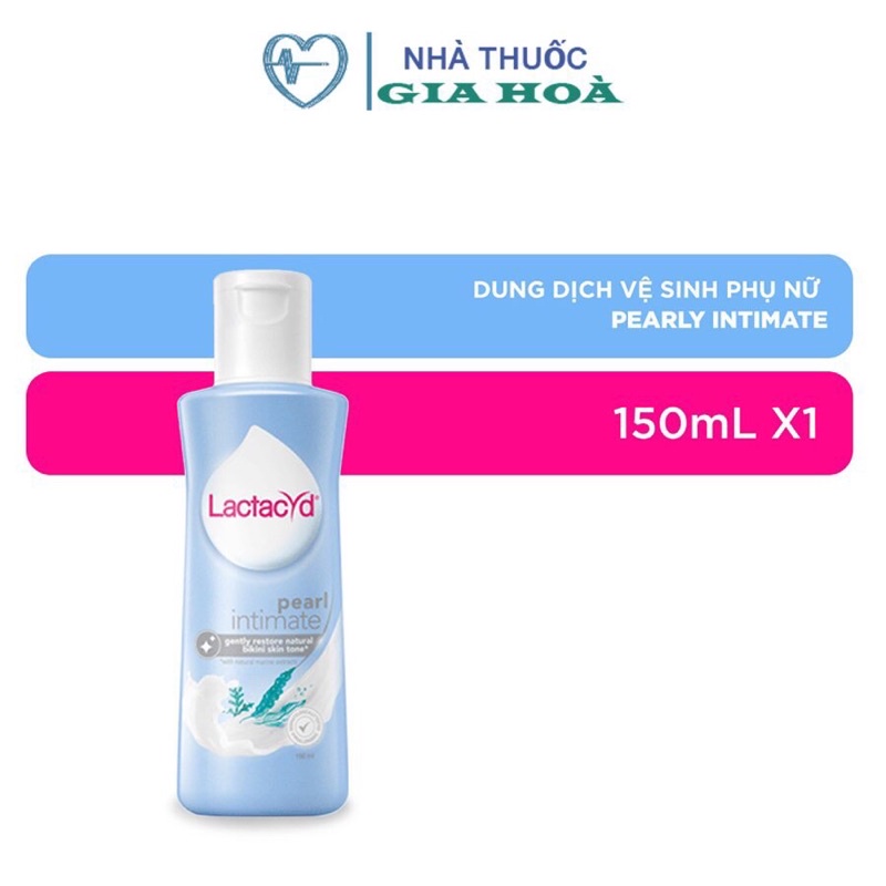 Dung dịch vệ sinh phụ nữ Lactacyd Pearly Intimate giúp phục hồi sắc da vùng kín - Chai 150ml