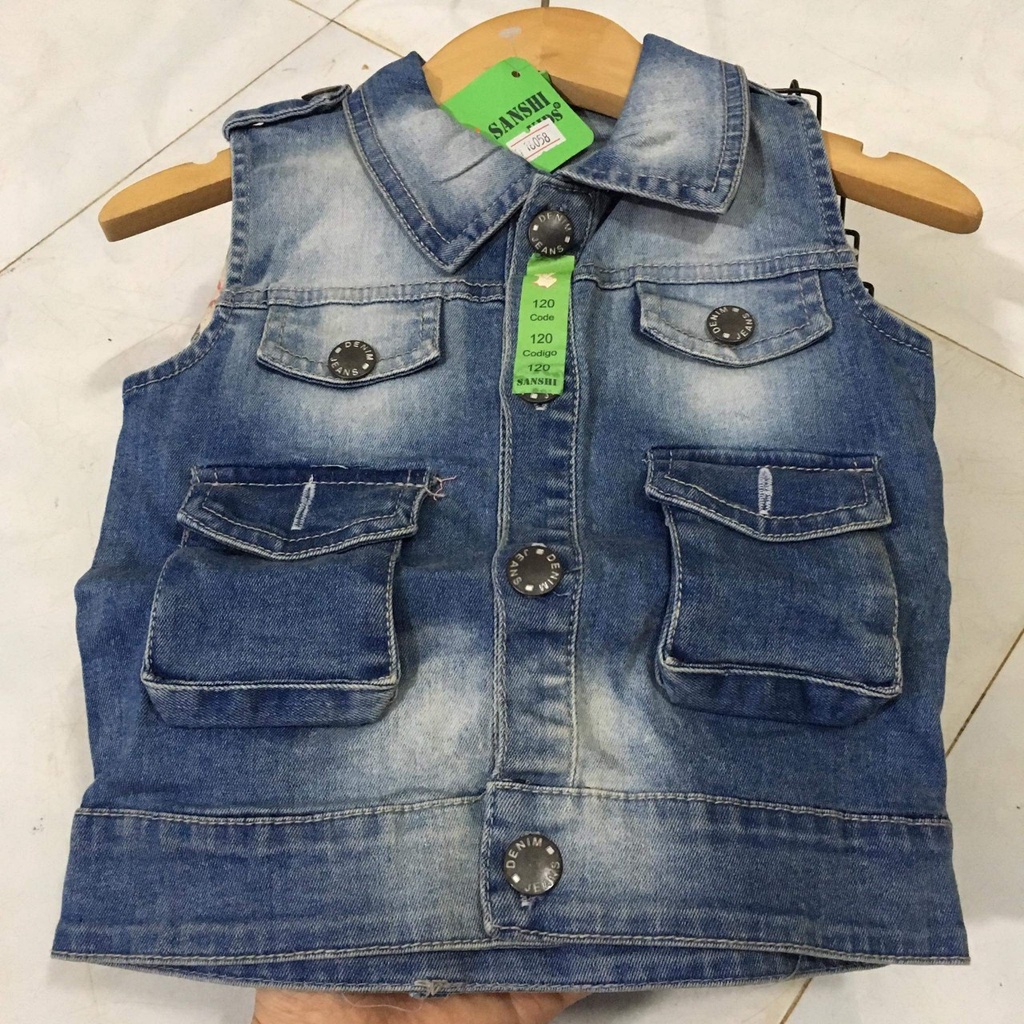 Áo bò gile khỏe khoắn cho bé trai/gái 7-15kg