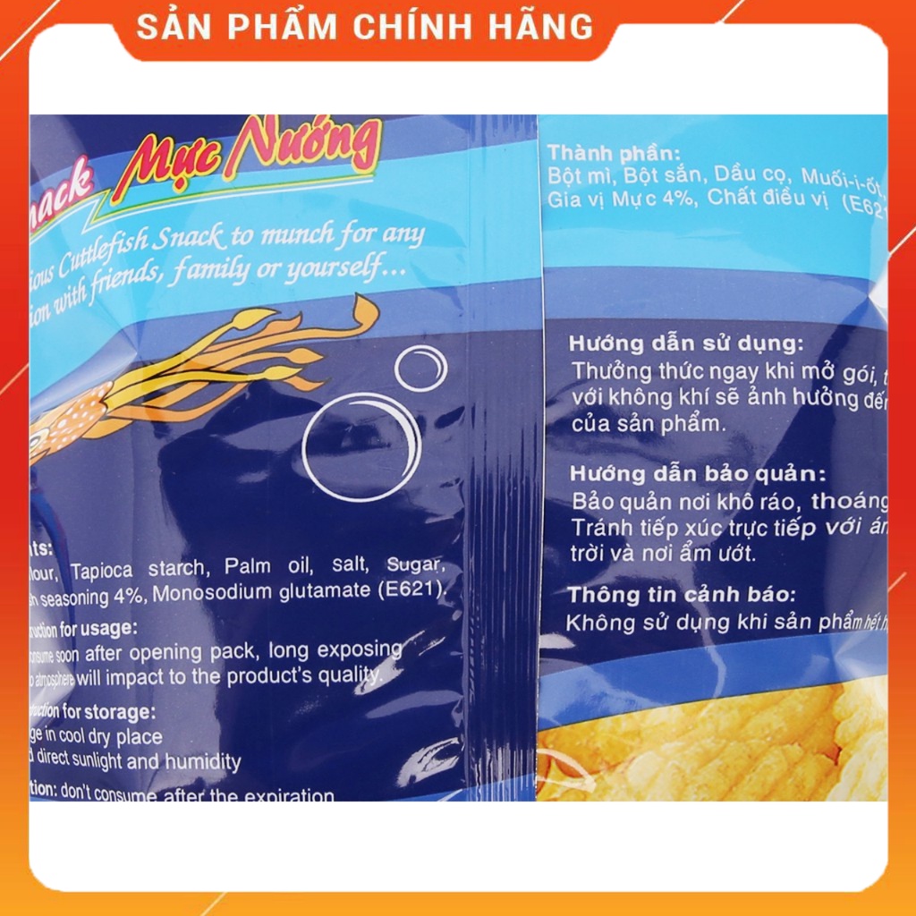 Bim Bim Snack Mực Nướng JoJo gói 35/40g-Ăn Vặt Sumo Snack