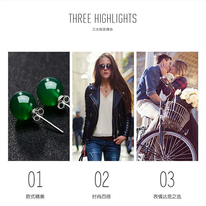 Khuyên tai đính đá phong cách Hàn Quốc thanh lịch dành cho nữ