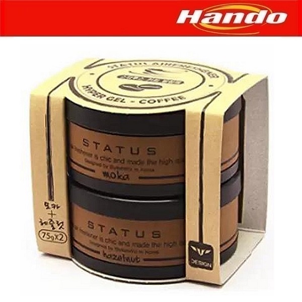 Gel thơm ô tô chống say xe Status Hando Hương Mocha và Hazelnut đặc biệt