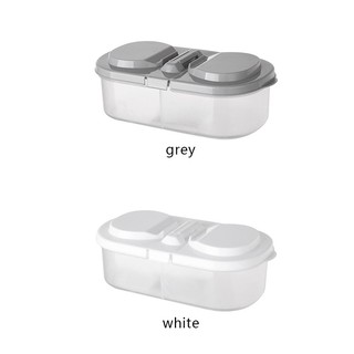 Hộp đựng bảo quản thức ăn 2 ngăn để tủ lạnh tiện dụng