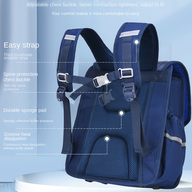 Cặp đi học chống thấm trọng lượng nhẹ giảm tải cho học sinh tiểu học