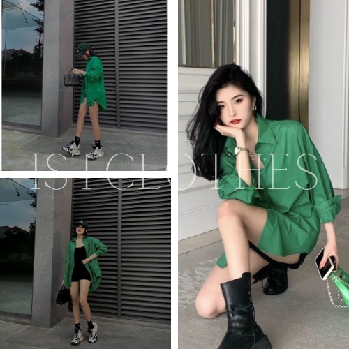 Áo sơ mi học sinh tay bồng ulzzang 1stclothes