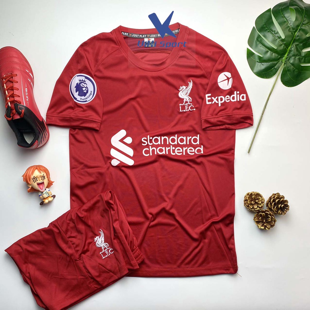 Bộ quần áo đá bóng CLB Liverpool sân nhà và sân khách vải thun lạnh JP - ViKi Sport