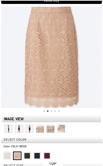 Chân váy nữ ren Uni xuất dư xịn Nhật Bản | BigBuy360 - bigbuy360.vn