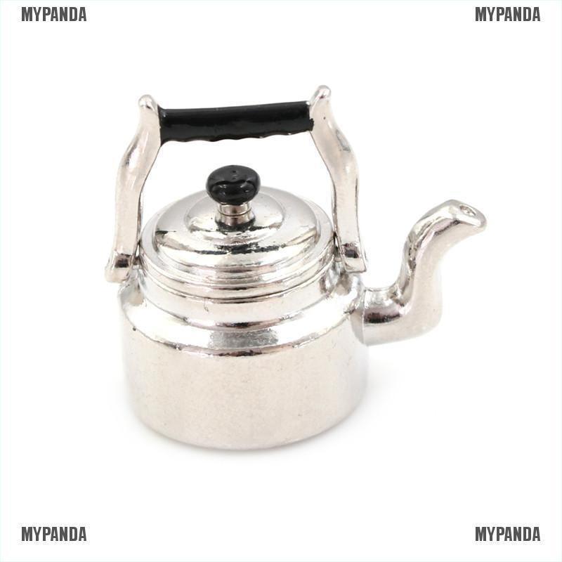 Mô hình ấm nước kim loại cho nhà búp bê 1:12