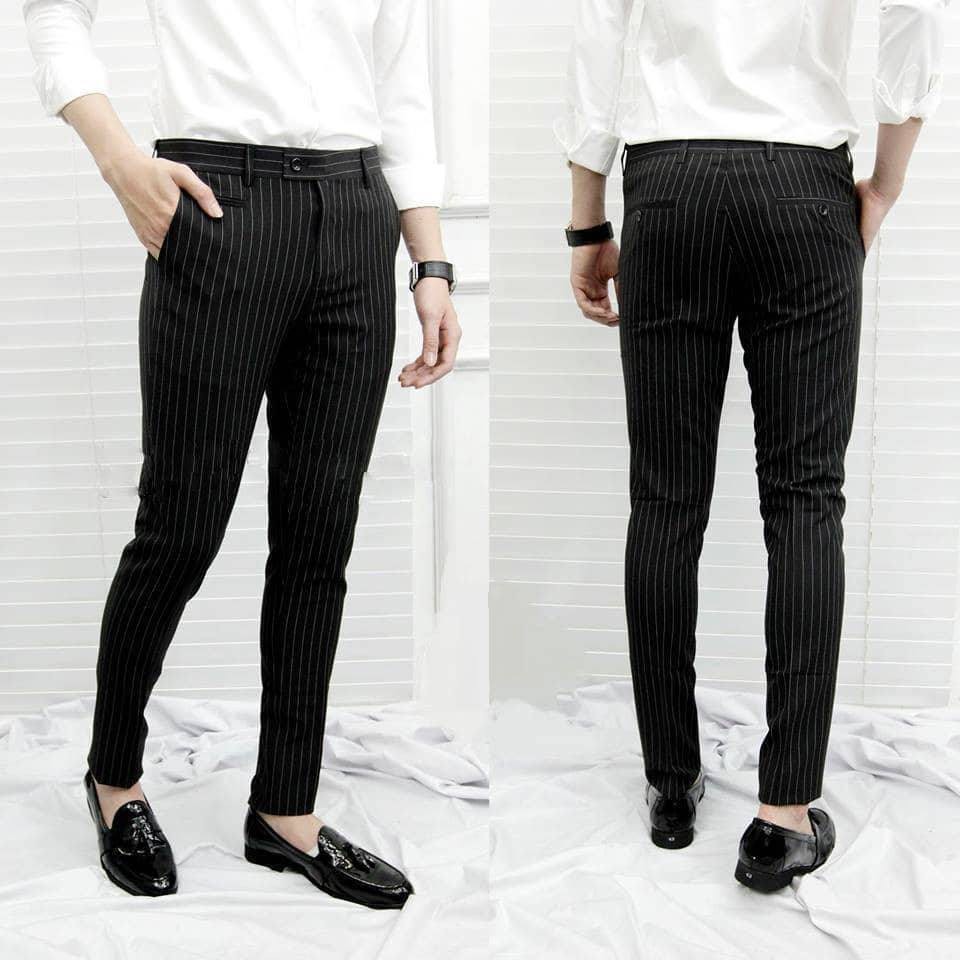 (VẢI XUẤT KHẨU) QUẦN ÂU NAM CAO CẤP Hàng Xuất Khẩu 2019 (Sọc Đen) (Được Trợ Giá) | BigBuy360 - bigbuy360.vn