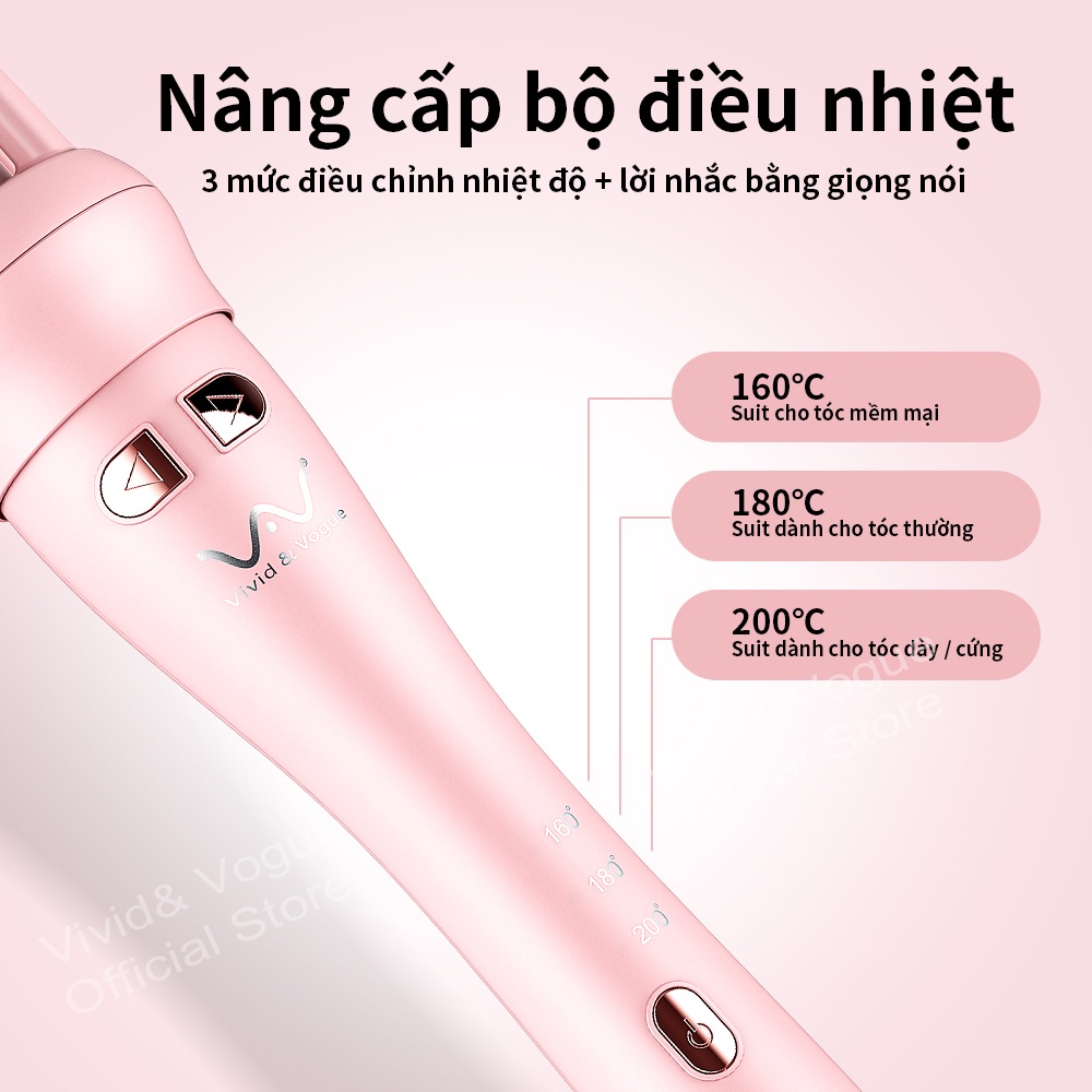 Máy uốn tóc VIVID&VOGUE 3Gen tự động chất lượng cao