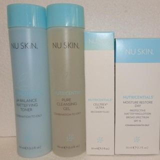 Combo Sữa Rửa Mặt và Nước Hoa Hồng Nutricentials Nuskin Da Dầu/ Hỗn Hợp