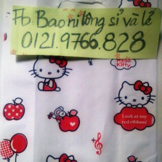 BAO NILON Trắng hình size 15