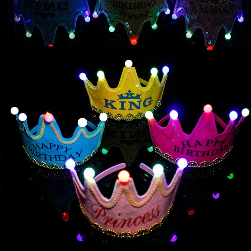 Mũ Vương Miện Công Chúa Có Đèn LED Phát Sáng