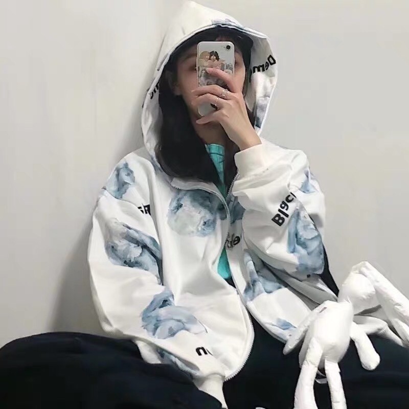 Áo khoác nỉ cardigan unisex form rộng In Toàn Thân Black Demon nam nữ ulzzang Wind | BigBuy360 - bigbuy360.vn