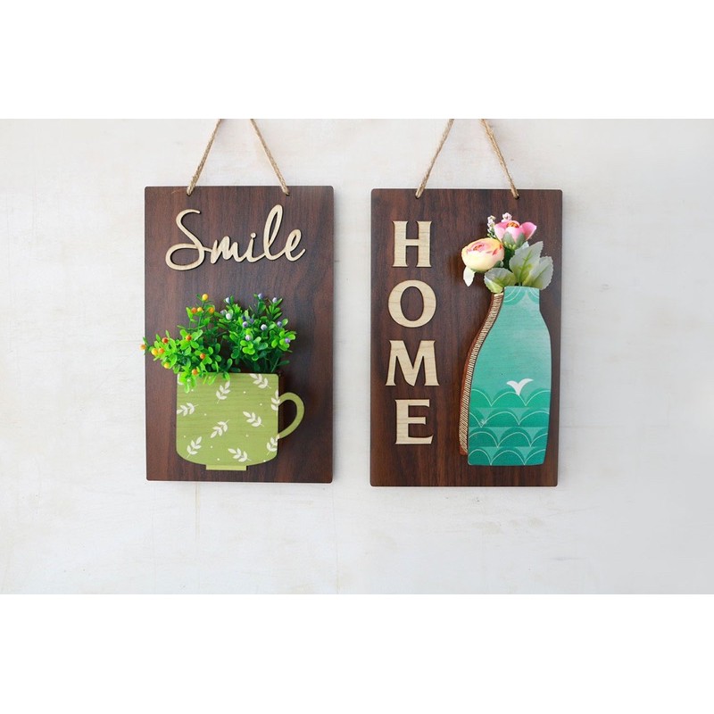 Bảng Gỗ Cắm Hoa Trang Trí Nhà Cửa