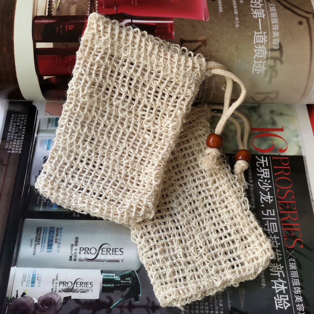 Túi Lưới Đựng Xà Phòng Tẩy Tế Bào Chết Làm Sạch Cơ Thể