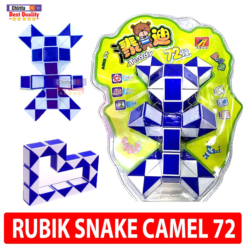 Rubik Biến Thể Đủ Màu - Rubik SNAKE CAMEL 72 - Rubik Magic Dây Cao Cấp A084655 ( Màu Ngẫu Nhiên )