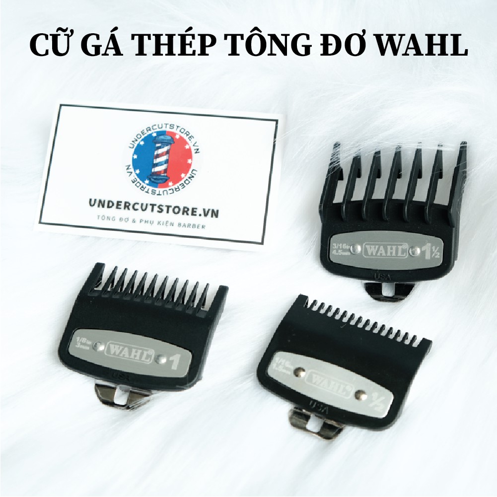 Bộ 3 Cữ Tông Đơ Cắt Tóc Wahl 1,5 & 3 & 4,5mm - Cữ Tông Đơ Cắt Tóc Wahl