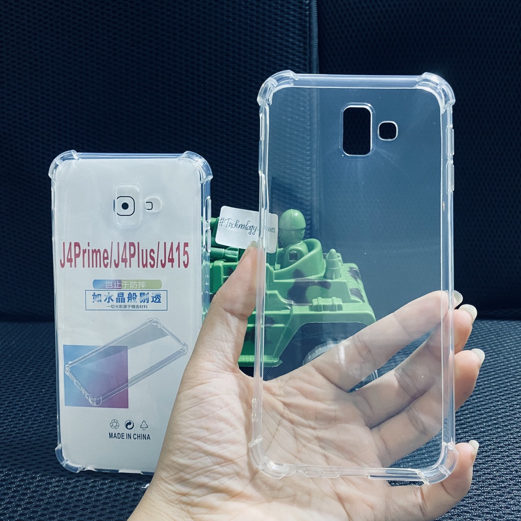 Ốp lưng chống sốc J4 plus (J4+/ J4 prime/J4 core) trong suốt cao cấp dày dặn bo 4 góc
