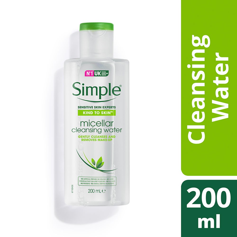 [Mã SKAMPUSH9 giảm 10% đơn 200K] [Chính Hãng] Simple Micellar Cleansing Water - Nước Tẩy Trang 200ml