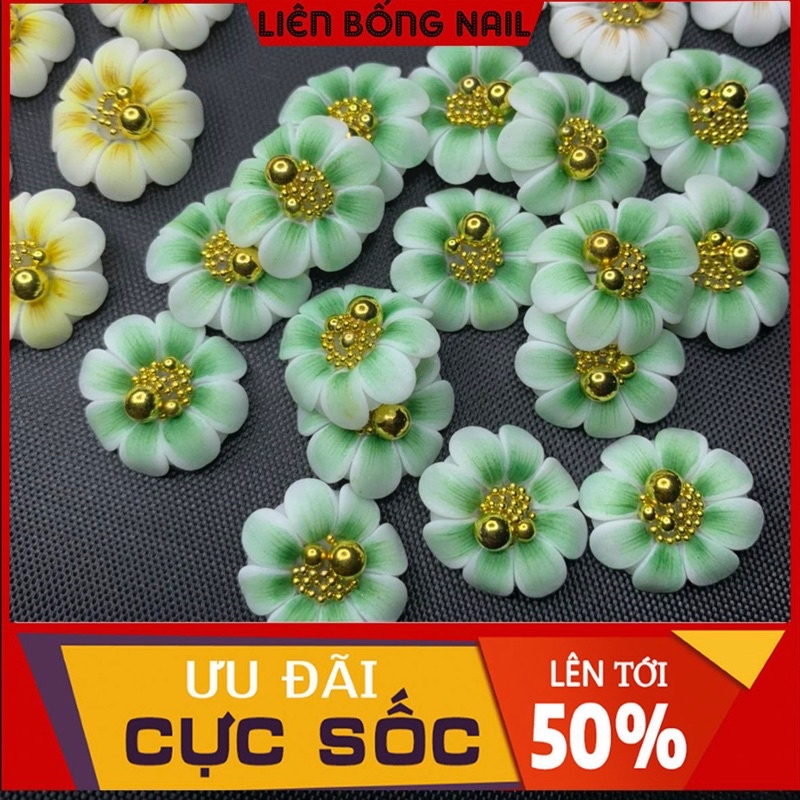 Hoa bột nail- hướng dương