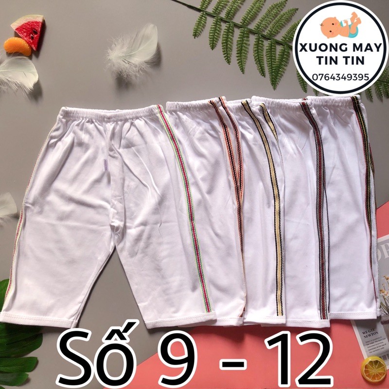 Quần dài trẻ em viền sọc cá tính cotton 100% số 9-12
