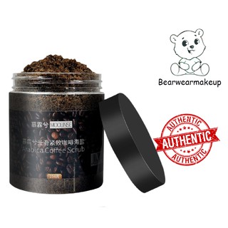 Muối Tắm Tẩy Da Chết Cafe Dừa Trắng Mịn Da Moonlinse Arabica Coffee Scrub 256g