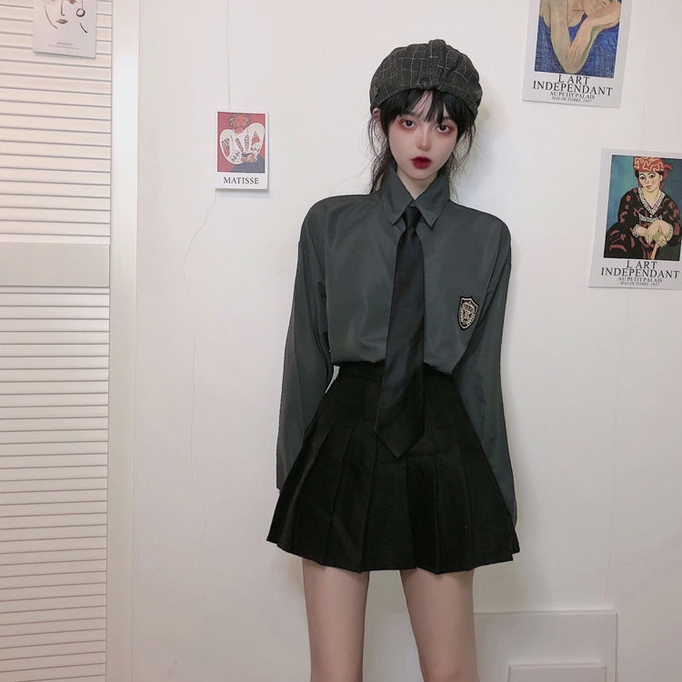 Áo Khoác Sơ Mi Tay Dài Dáng Rộng Phong Cách Hàn Quốc Thời Trang Mùa Hè Cho Nữ