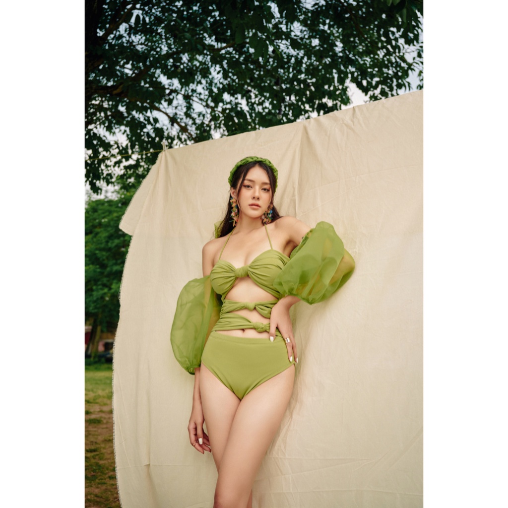 Bộ đồ bơi bikini 2 mảnh Chillgals đi biển buộc dây tạo kiểu siêu sang chảnh - BI-001